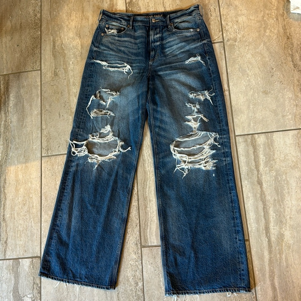 AE Super High Rise Baggy Wide Leg